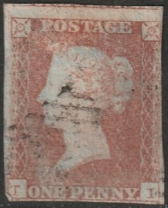 Great Britain 1841 Sc 3 used thin