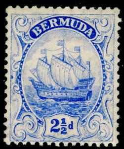 BERMUDA SG48, 2½d blue, LH MINT.