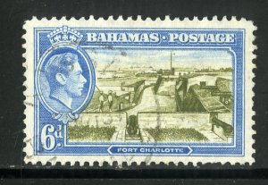 BAHAMAS 107 USED SCV $1.25 BIN $.60 FORT CHARLOTTE