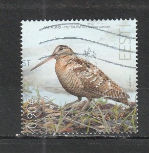 Estonia  Scott#  975  Used  (2022 Eurasian Woodcock)