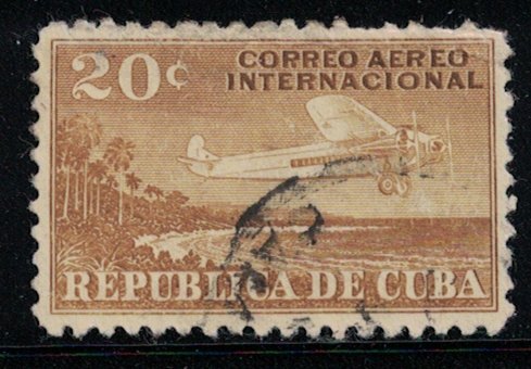 CUBA Scott# C7 1931, Air Post ,used   SCV $ .25