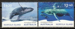 Norfolk Island / Norfolk Eiland - Postfris/MNH - Complete set Whale 2024