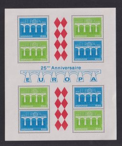 Monaco   #1424-125a  MNH  1984    Europa   sheet   bridges