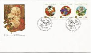 1992 Canada FDC Sc 1452-4 - Christmas - Personages