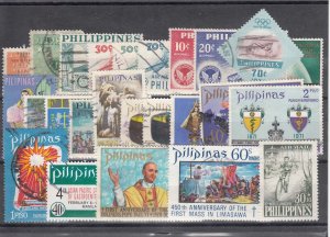 Philippines Sc C68/CB1 used. 1950-72 Air Mail, 25 different, sound, F-VF group.