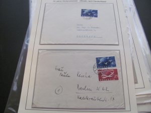 SWITZERLAND USED STAMPS & COVERS COLL. ON PAGES 1930-2005 $2K-$3K CAT. XF (191)