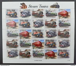 QW47 2013 SOLOMON ISLANDS STEAM TRAINS TRANSPORT #1671-75 ! UNIQUE SH MNH