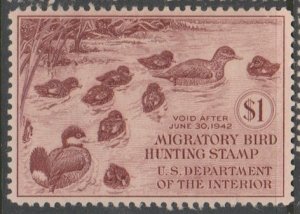 U.S. Scott Scott #RW8 Duck Stamp - Mint Single
