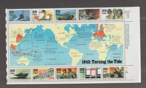 U.S. Scott #2765 World War II - 1943 Turning the Tide Stamps - Mint NH Sheet