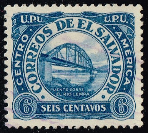 El Salvador #499 Bridge over Lempa River; Used (4Stars)