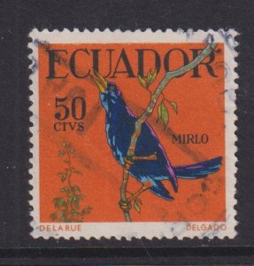 Ecuador   #647  used 1958  birds 50c