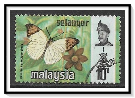 Selangor #132b Sultan & Butterflies Used