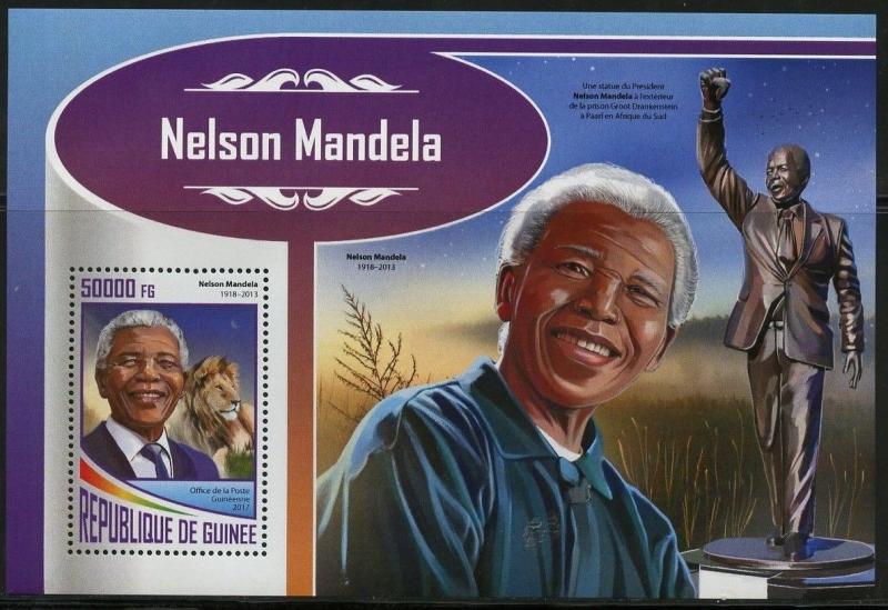 GUINEA 2017 NELSON MANDELA SOUVENIR SHEET MINT NH