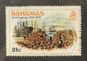 Bahamas 1980  Scott 472 used - 21c,   History of the Bahamas, bootlegging