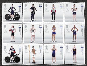 Isle of Man 2021, Olympic games 12v, sheetlet, MNH