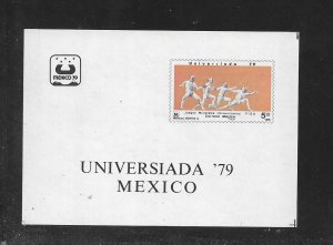 Mexico Stamps: 1979 University Games Issue; #1189; 5p Souvenir Sheet/1 MNH