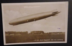 1934 Airmail German Postcard Cover Graf Zeppelin Berlin Local Use LZ127 RPPC