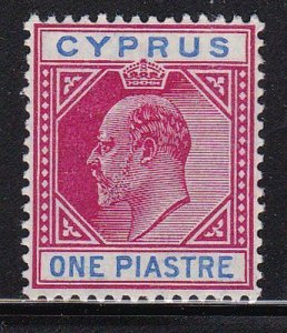 Album Treasures Cyprus Scott # 52 1pi Edward VII Mint Fresh with Hinge-