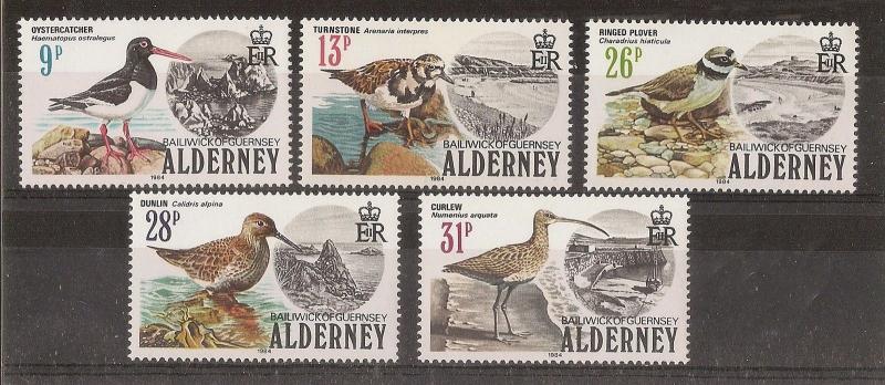 Alderney 1984 Birds SG.A13-A17 MNH