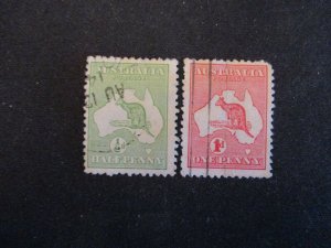 Australia #1-2 Used (O2W3) WDWPhilatelic 