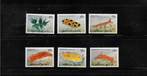 NUDIBRANCH - NORFOLK ISLAND #538-543  MNH