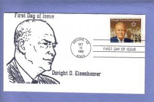 #2513 Eisenhower Issue #3-SELDOM SEEN RJW CACHET