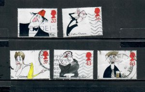 G.B 1998 COMMEMORATIVES  SET  COMEDIANS ISSUE USED  h 271122