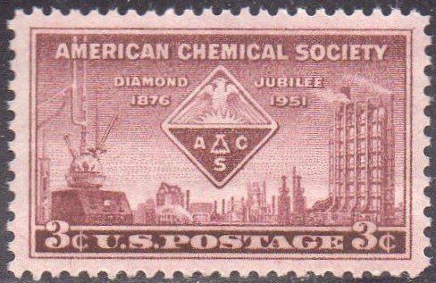 United States 1002 - Mint-NH - 3c American Chemical Society (1951)