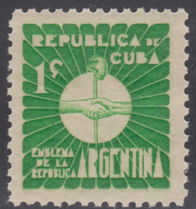 1937 Cuba Stamps  Sc 340 Argentine Emblem  MNH