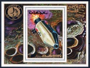 ZAYIX Ajman Block 248 A MNH Space Apollo 14 Kittyhawk 041623S96