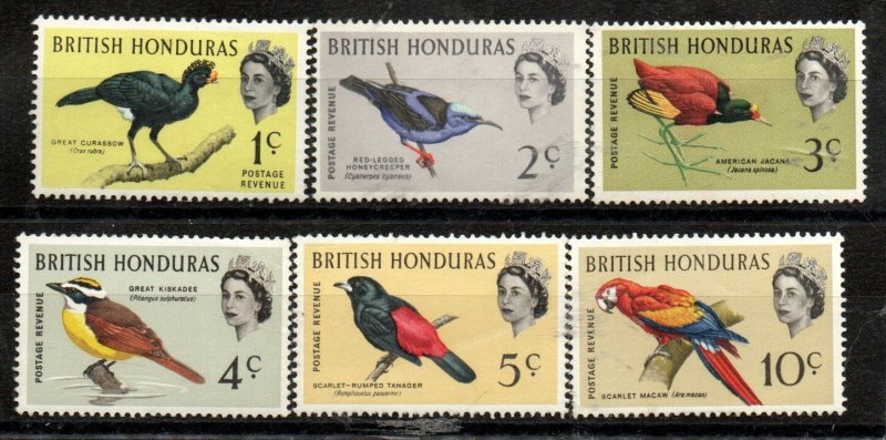 British Honduras 167-172 Mint hinged.  Short set