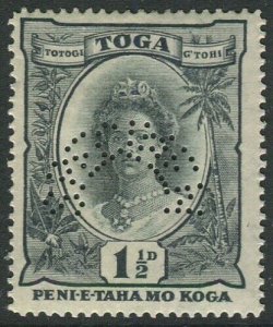 Tonga 1935 SG56 1½d Queen Salote SPECIMEN MLH