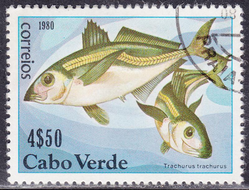 Cape Verde 411 Used 1980 Trachurus Trachurus Fish