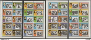 1972 Fujeira Films Cinema Actors Michel #(1124-1143)A+B 21.5 Euro 2Set ** Ar145