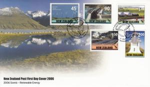 New Zealand 2006 FDC Scott #2071-#2075 Set of 5 Renewable Energy Sources