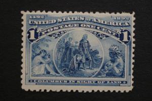 United States #230 1 Cent Columbian 1893 OG