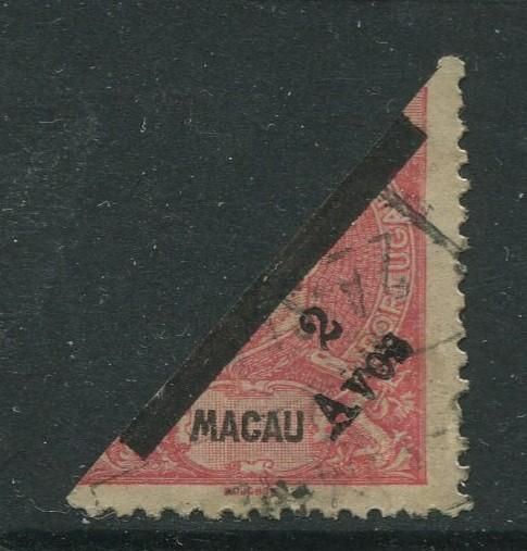 Macau -Scott 159 - General Issue -1911 - Diagonal - FU- Single 2a stamp