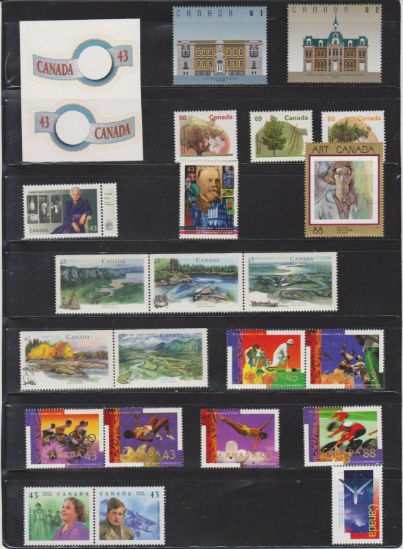 CANADA Postage Stamps, 1994 Year set collection, MNH