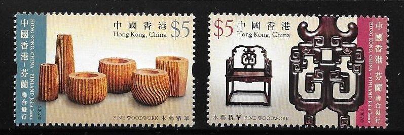 Hong Kong 2007 Woodwork Furniture joint issue Finland MNH A222