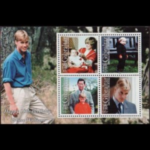 GIBRALTAR 2000 - Scott# 845a S/S Prince William NH