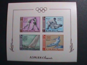 AJMAN-1964   OLYMPIC GAMES TOKYO'64 IMPERF-MNH S/S-VF WE SHIP TO WORLD WIDE