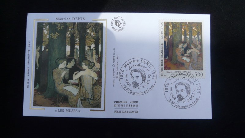 art paintings Maurice Denis FDC France 1993 (ref 31357)