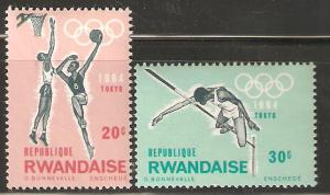 Rwanda MNH 1964 Olympics Tokyo