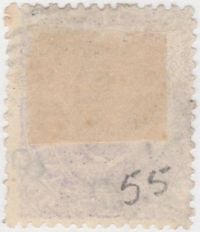 Italy Scott# 55, used purple with star on forehead, nice, #M874