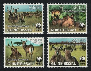 Guinea-Bissau WWF Defassa Waterbuck 4v 2008 MNH MI#3919-3922