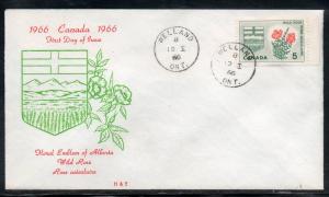 Canada #426 Flower FDC H & E Cachet unaddr C538