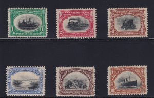 294 - 299 set VF original gum lightly hinged nice color cv $ 381 ! see pic !