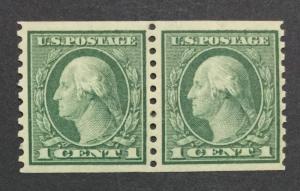 MOMEN: US #452 PAIR MINT OG NH $55 #21397