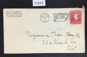 MOMEN: US STAMPS  POSTAL COVER USED LOT #11573