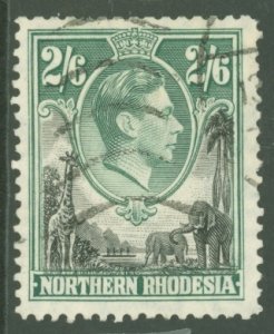 Northern Rhodesia #41v  Single